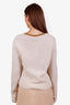 Bottega Veneta 2019 Cream Wool Knit Chain Detail Sweater Size 40