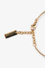 Saint Laurent Gold Toned YSL Logo Bracelet