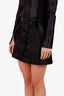 Prada Black Re-Nylon Cargo Buckled Mini Skirt Size 36