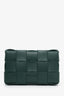 Bottega Veneta Green Intrecciato Leather Cassette Crossbody Bag