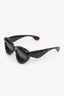 Loewe Brown Tortoise Curvy Cat Eye Sunglasses