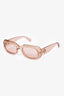 Longchamp Pink Acrylic Clear Frame Sunglasses