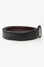 Salvatore Ferragamo Black Leather Gancini Belt