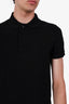 Tom Ford Black Cotton Knit Polo Shirt Size 48 Mens