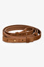 Saint Laurent Brown Suede Monogram Duffle Bag with Strap