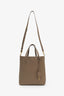 Saint Laurent Taupe Leather Shopping Toy Tote With Strap