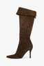 Stuart Weitzman Cheetah Print High Boots Size 12