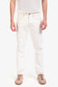 Tom Ford White Denim Straight Leg Jeans Size 31 Mens