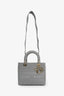 Christian Dior 2020 Grey Cannage Embroidered Canvas Small Lady D-Lite with Strap
