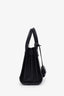 Saint Laurent Black Smooth Leather Nano Sac De Jour Top Handle with Strap