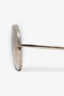Chloe Silver Tone Frame Tinted Aviator Sunglasses