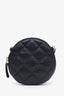 Pre-loved Chanel™ 2021 Black Leather Camellia Clutch with Chain
