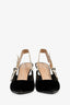 Christian Dior Black Velvet 'J'adior' Slingback Heels Size 38