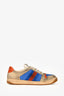 Gucci White/Blue/Orange Web Accent Screener Sneakers Size 10
