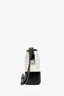 Pre-loved Chanel™ 2017 Black/White Quilted Lambskin Leather Medium Gabrielle Bag