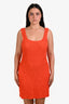 Rails Coral Sustainable Silk Crinkle Textured Scoop Neck Sleeveless Mini Dress Size XL