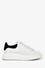 Alexander McQueen White/Black Leather Oversized Platform Sneakers Size 36