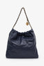 Pre-loved Chanel™ Navy Lambskin 22 Medium Hobo Bag with Pouch