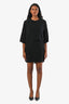 Robe superposée noire à détails de franges Stella McCartney Taille 36