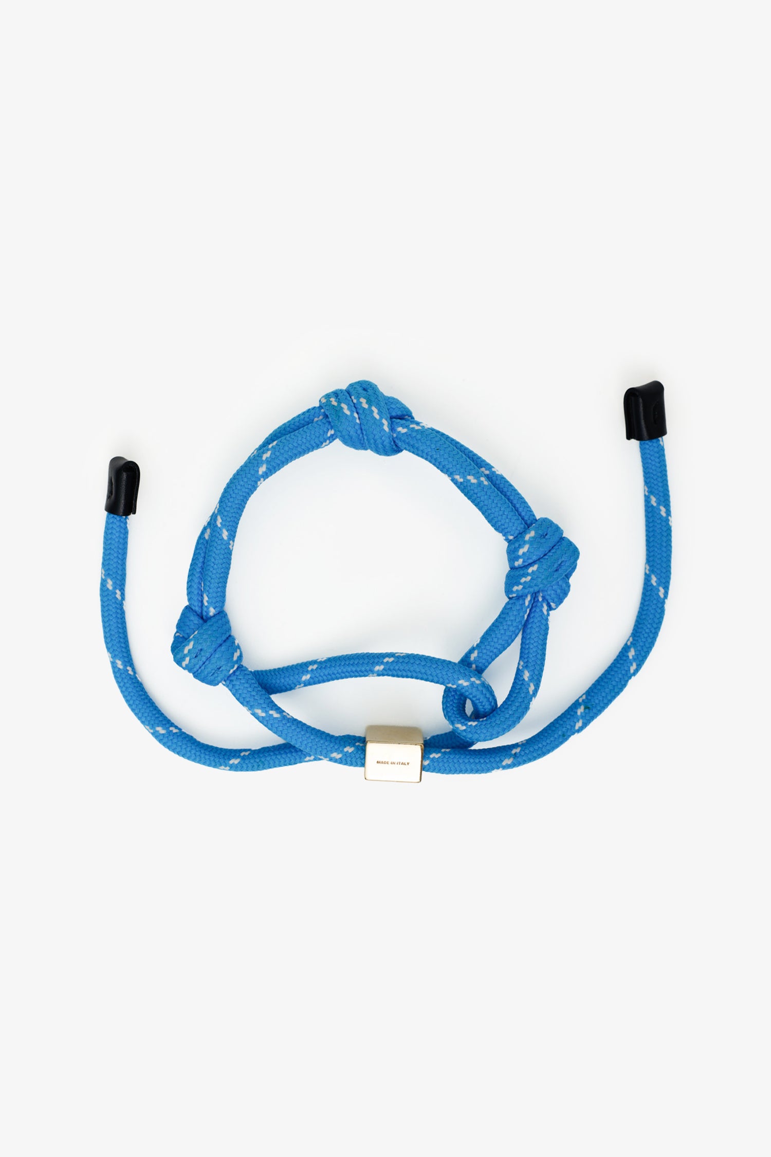 Miu Miu Blue Logo Charm Rope Bracelet – Mine & Yours