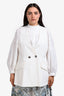 Givenchy White Sleeveless Blazer Size 44