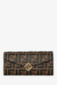 Fendi Brown and Black Monogram Wallet on Chain