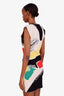 Celine by Phoebe Philo Multicolour Brushstroke Print Sleeveless Mini Dress Size S