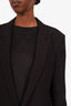 Saint Laurent Wool Blend Single Breasted Blazer Size 48