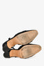 Pre-loved Chanel™ Black Tweed Cap Toe Slingback Heels Size 37.5