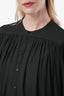 Lemaire Green Gathered Button Blouse Size 38
