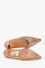 Manolo Blahnik Peach Suede Laser Cut d'Orsay Pumps Size 38
