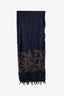 Vivienne Westwood Navy/Brown Wool Scarf