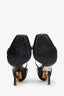 Saint Laurent Black Patent Leather 'Opyum' Heels Size 39