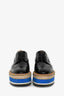 Prada Black Leather Platform Oxfords Size 36.5