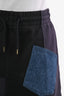 MCQ Alexander McQueen Navy/Black Patchwork Mini Skirt Size M