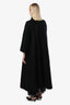 Pre-loved Chanel™ 2017 Black Wool Cashmere Front Pocket Maxi Coat Size 34