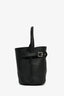 Celine Black Grained Leather Nano Bucket Bag