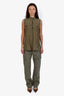 Ba&sh Green Cotton Cargo Straight Leg Pants Size 36