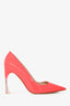 Christian Dior Neon Pink Patent Plexi Pumps Size 37