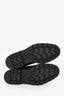 Louis Vuitton Black/Grey Suede Logo Lace Up Boots Size 8