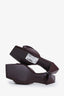 Loewe Burgundy Leather Origami 45 Sandals Size 35