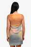 Staud Beige Multicolour Linen 'Boa' Mini Dress Size XS