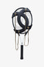 Pre-loved Chanel™ 23C Black/White 2-Piece Tennis Racket & Back Holster Set