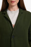 Haider Ackerman Green/Black Linen Nylon Coat Estimated Size S/M
