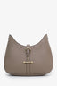 Strathberry Taupe Kite Leather Crossbody Bag