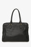 Alexander McQueen Black Leather Padlock Zip Tote Bag