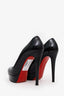 Christian Louboutin Black Patent Leather Platform Pumps Size 39.5