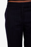 Stella McCartney Navy Wool Striped Trousers Size 42