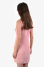 Pre-loved Chanel™ Vintage Pink Cotton Knit Sleeveless Dress with Slip Size 38