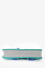 Hermès Blue Canvas and Leather Toile Printed 'Jeux Dans La Jungle' Backpack